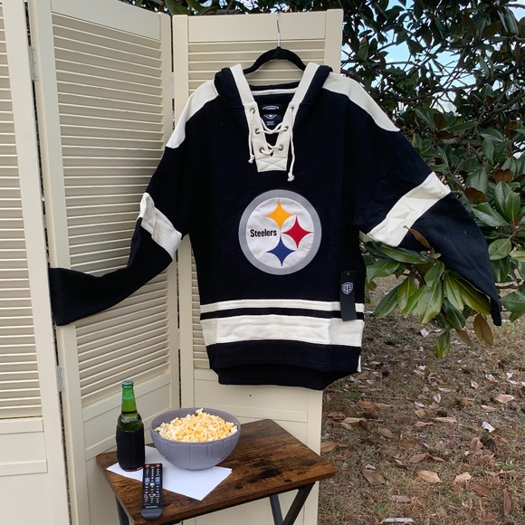 NFL Other - NFL Pittsburgh Steelers Men's OTS Grant Lace Up Pullover Hoodie